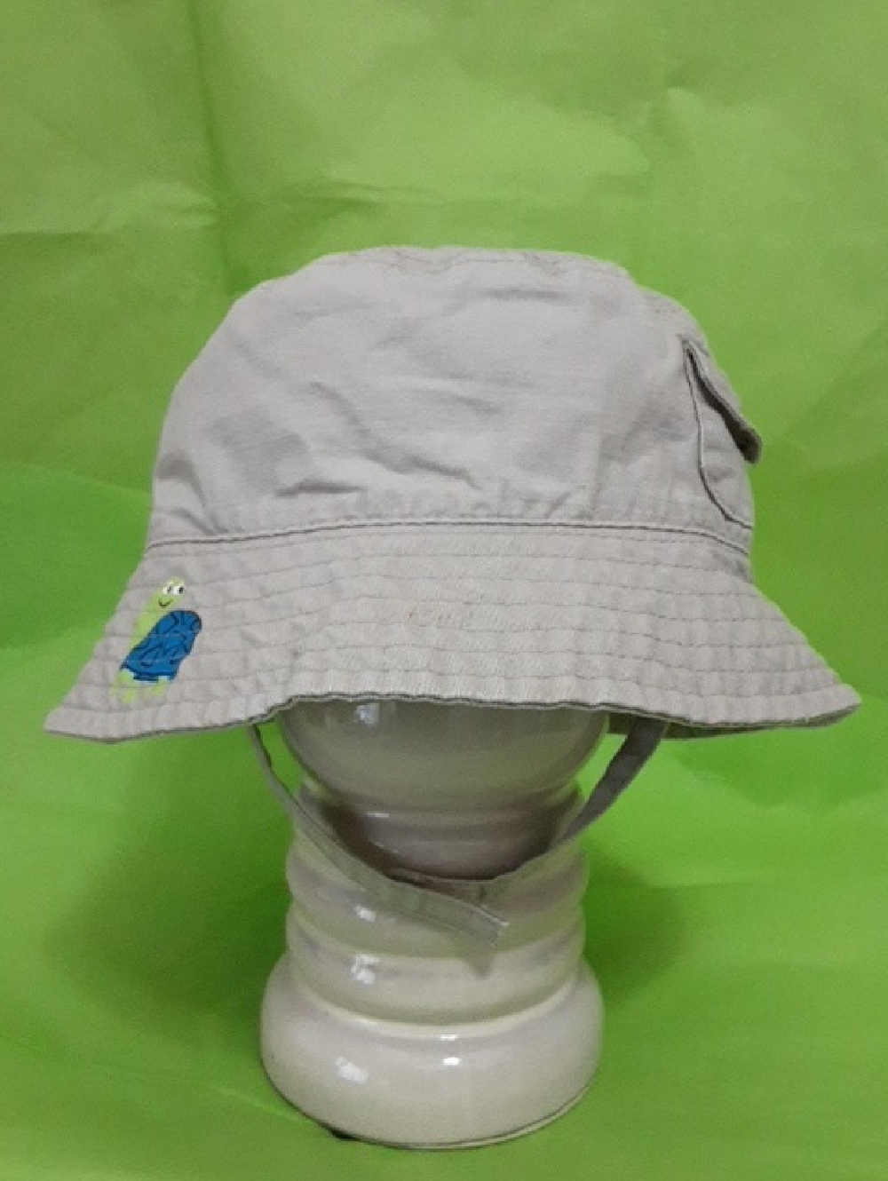 jumping beans Beige Kids Bucket Hat with Turtle Patch